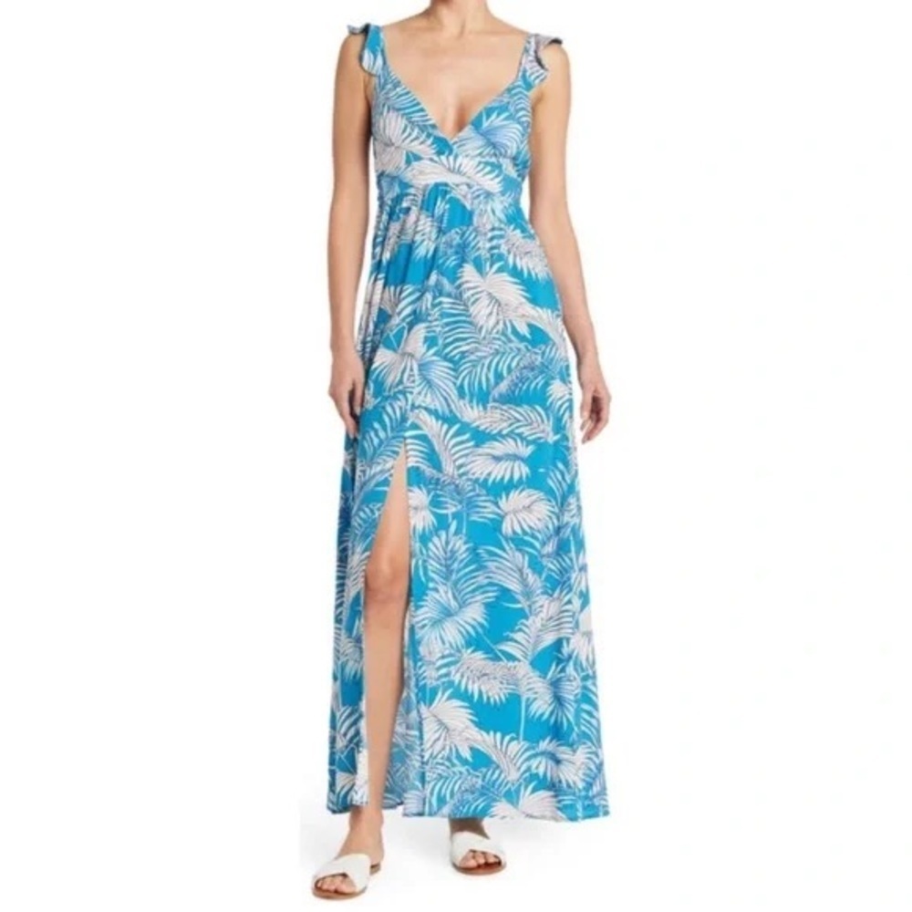 Maaji Blue Tropical Maxi Dress (24)